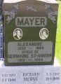 MAYER ALEXANDRE (1908-1984) ST-AMOUR GERMAINE (1918-1984)