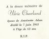 AVIS DE DECES CHARLAND ULRIC (07-06-1965)