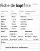 FICHE DE BAPTEME LOYER JEANNETTE (21-10-1921) FICHE DE BAPTEME LOYER JEANNETTE (21-10-1921)