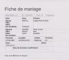 FICHE DE MARIAGE - MARTEL JOSEPH AIME GUILME SAVARD MARIE-LOUISE (01-04-1918)
